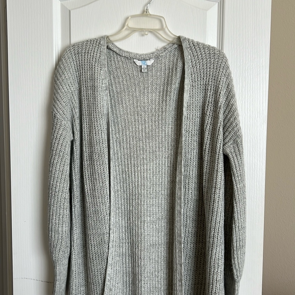 Knee length cardigan